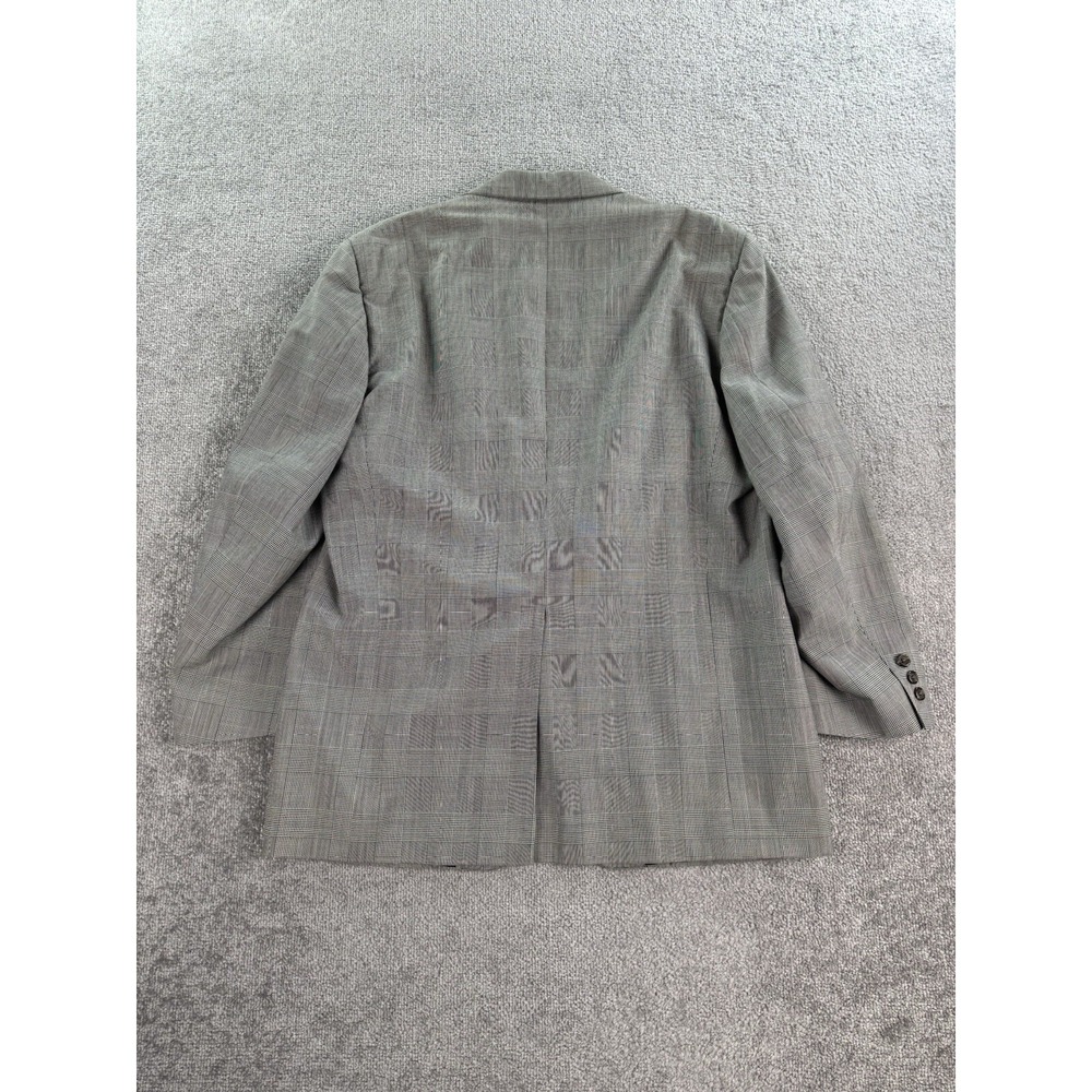 Vintage Brooks Brothers Suit 40 L Black White Wool Glen Plaid Luxury USA 40x30 - Picture 5 of 16